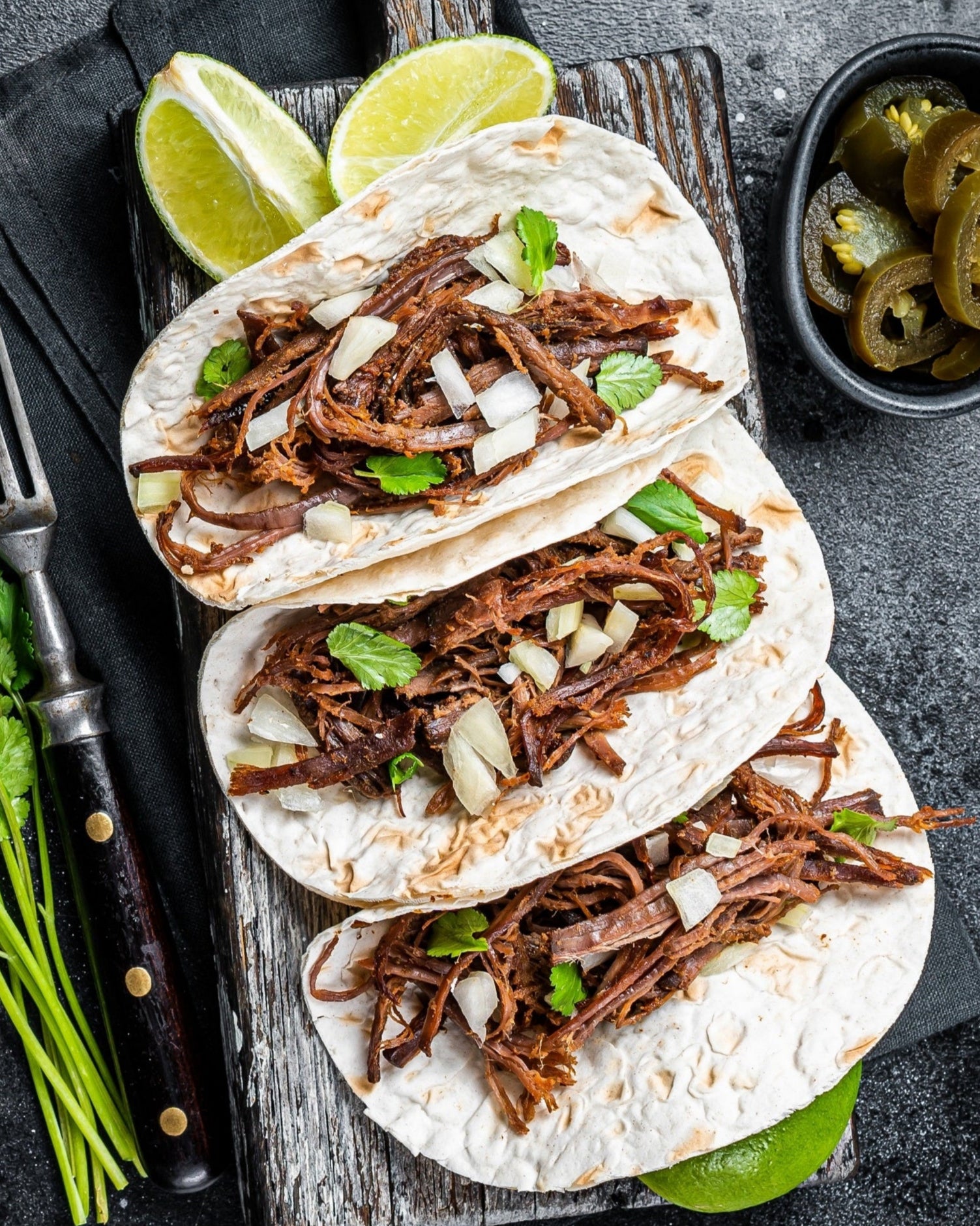 American Wagyu Shoulder Roast Tacos